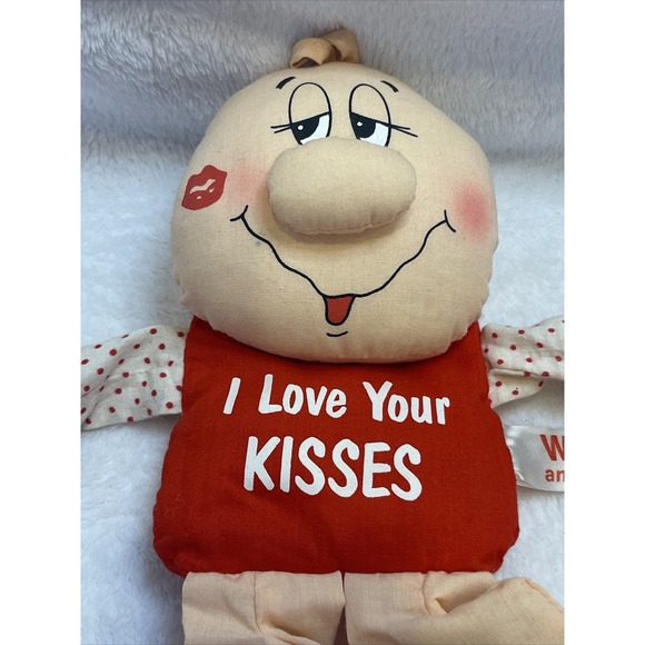 Wilbur and‎ Friends Plush Doll I Love Your Kisses Valentine's Day Decor - Picture 2 of 6